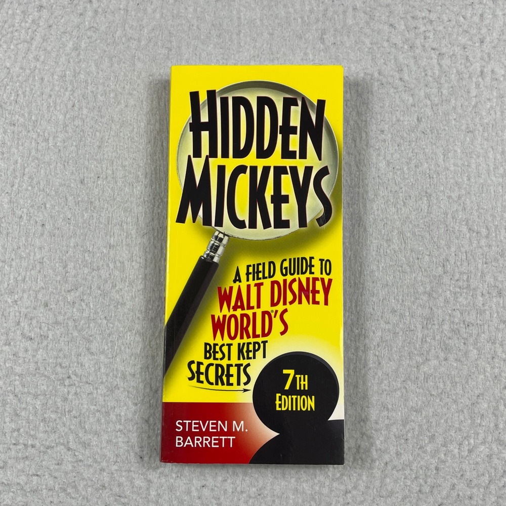 Steven Barrett Hidden Mickeys Guide Book Yellow 7th‎ Edition Disney World Secret